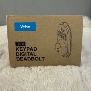 Veise Keyless Entry Door Lock Electronic Keypad Deadbolt Auto Lock In Black